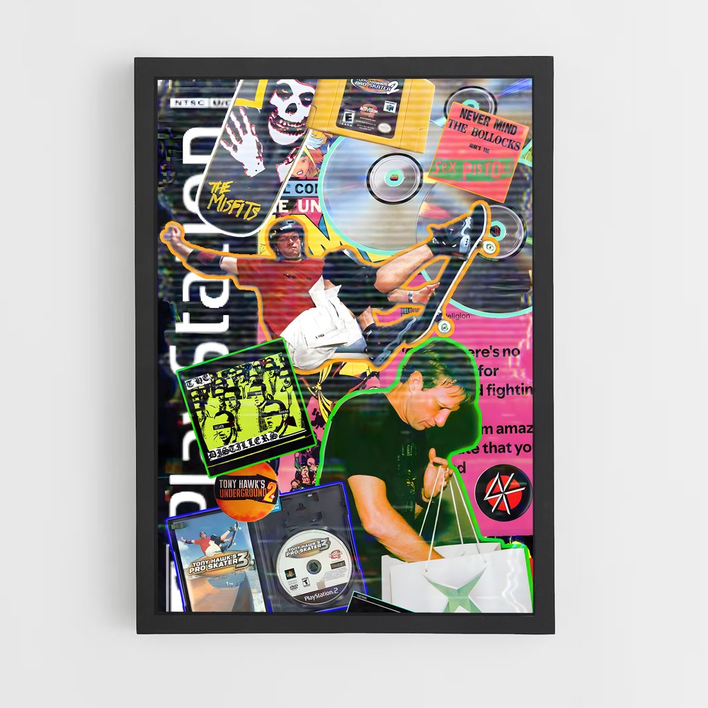 Poster Music Fusion – affiche Skateboard (vue 2)